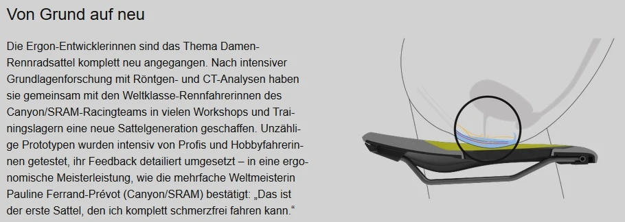 Ergon SR Pro Carbon Women S/M Sattel – Bild 6