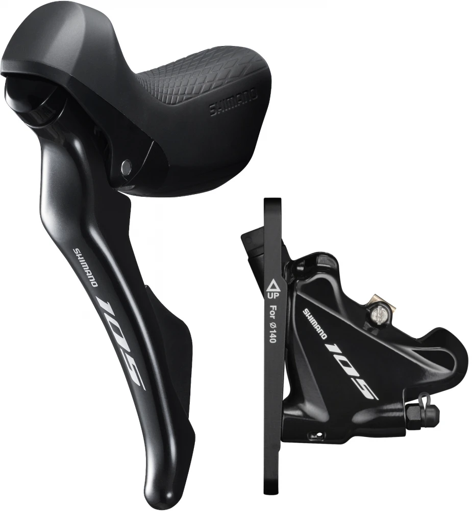 Shimano 105 ST-R7020/BR-R7070 2 Fach Schalthebel/Scheibenbremse Silky Black Vorne