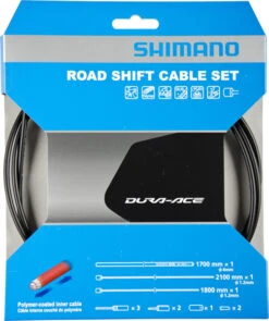 Shimano Dura Ace 9000 Schaltzug-Set Schwarz Road