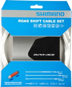 Shimano Dura Ace 9000 Schaltzug-Set Weiss Road