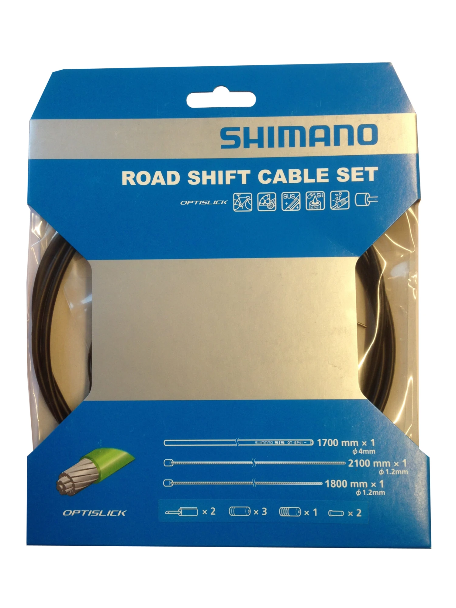 Shimano Road Shift Optislick Schaltzug-Set Schwarz