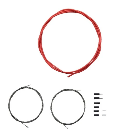 Shimano Road Shift Optislick Schaltzug-Set Rot – Bild 2